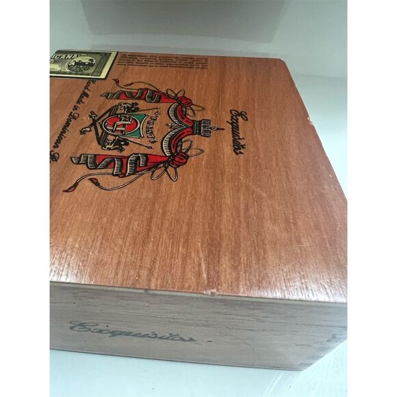 Arturo Fuente Exquisitos Empty Wooden Cigar Box Dominican Republic - Picture 7 of 16